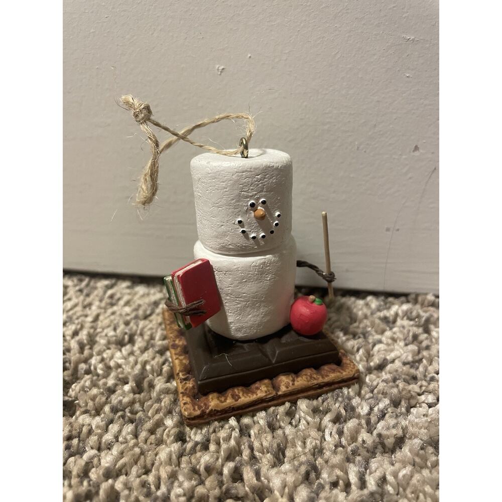 Midwest S'mores Marshmallow Snowman Teacher Christmas Tree Ornament